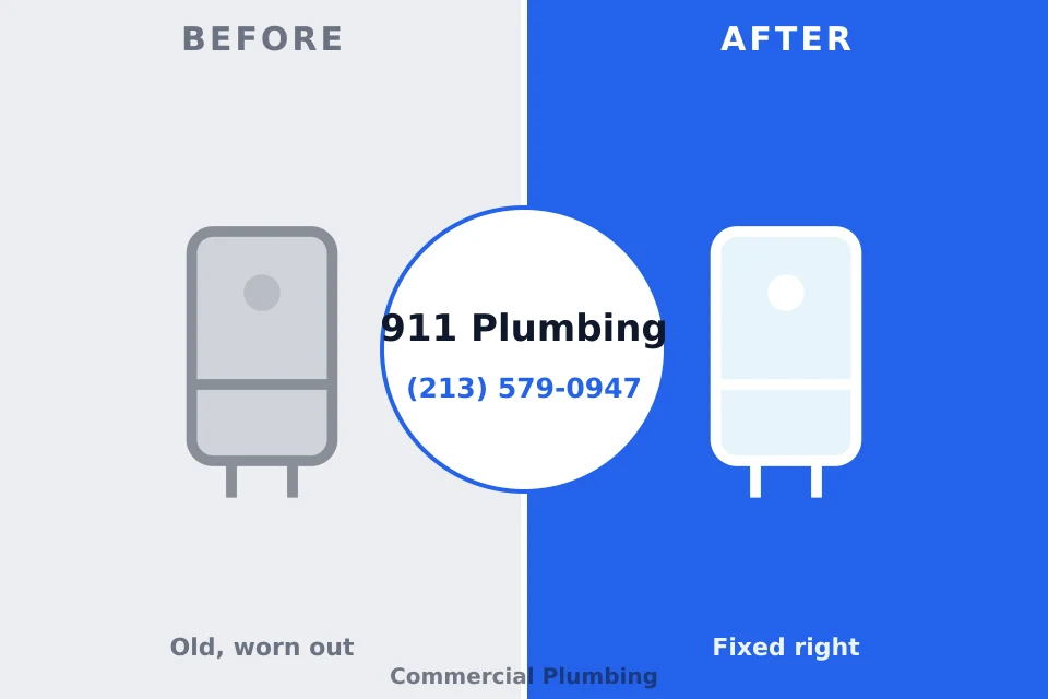 Before and after: plumbing company Cadott, WI